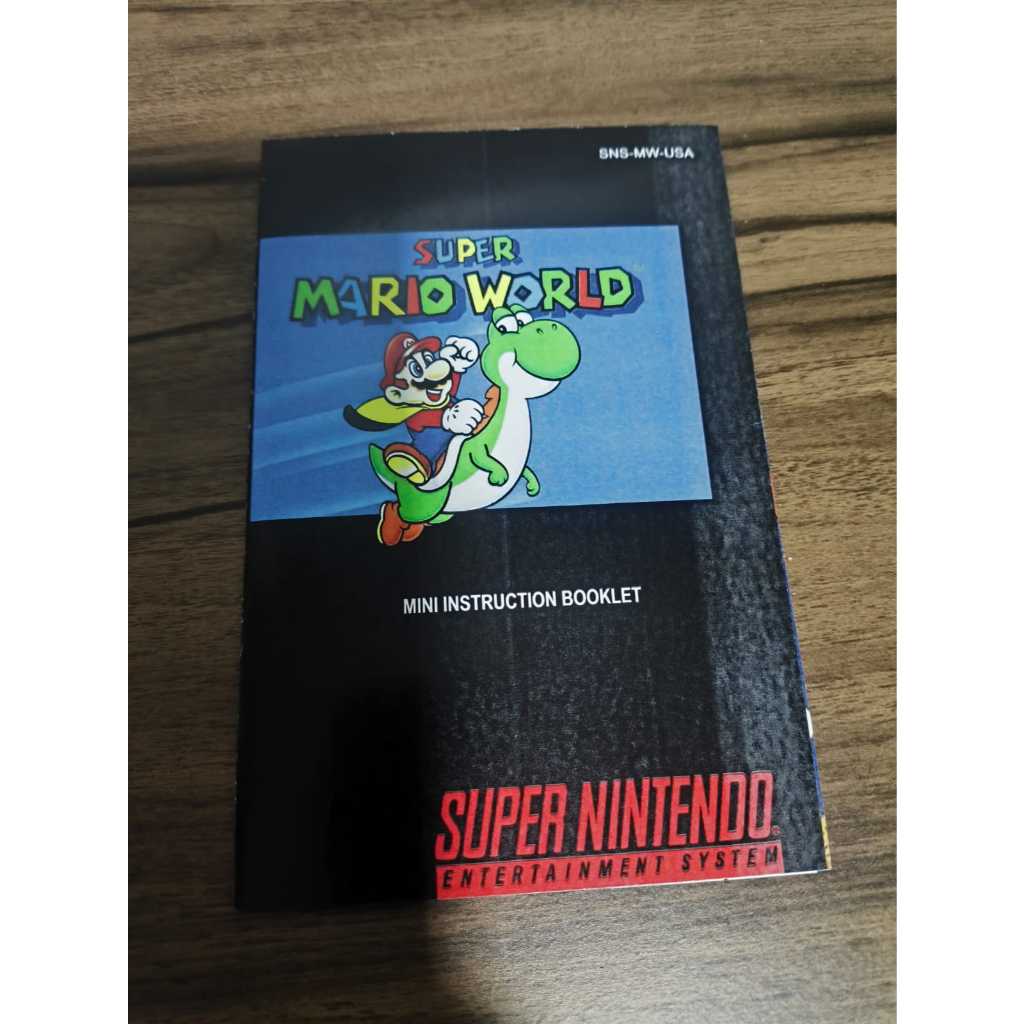 Mini manual pôster Super Mario World