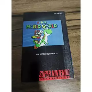 Mini manual pôster Super Mario World