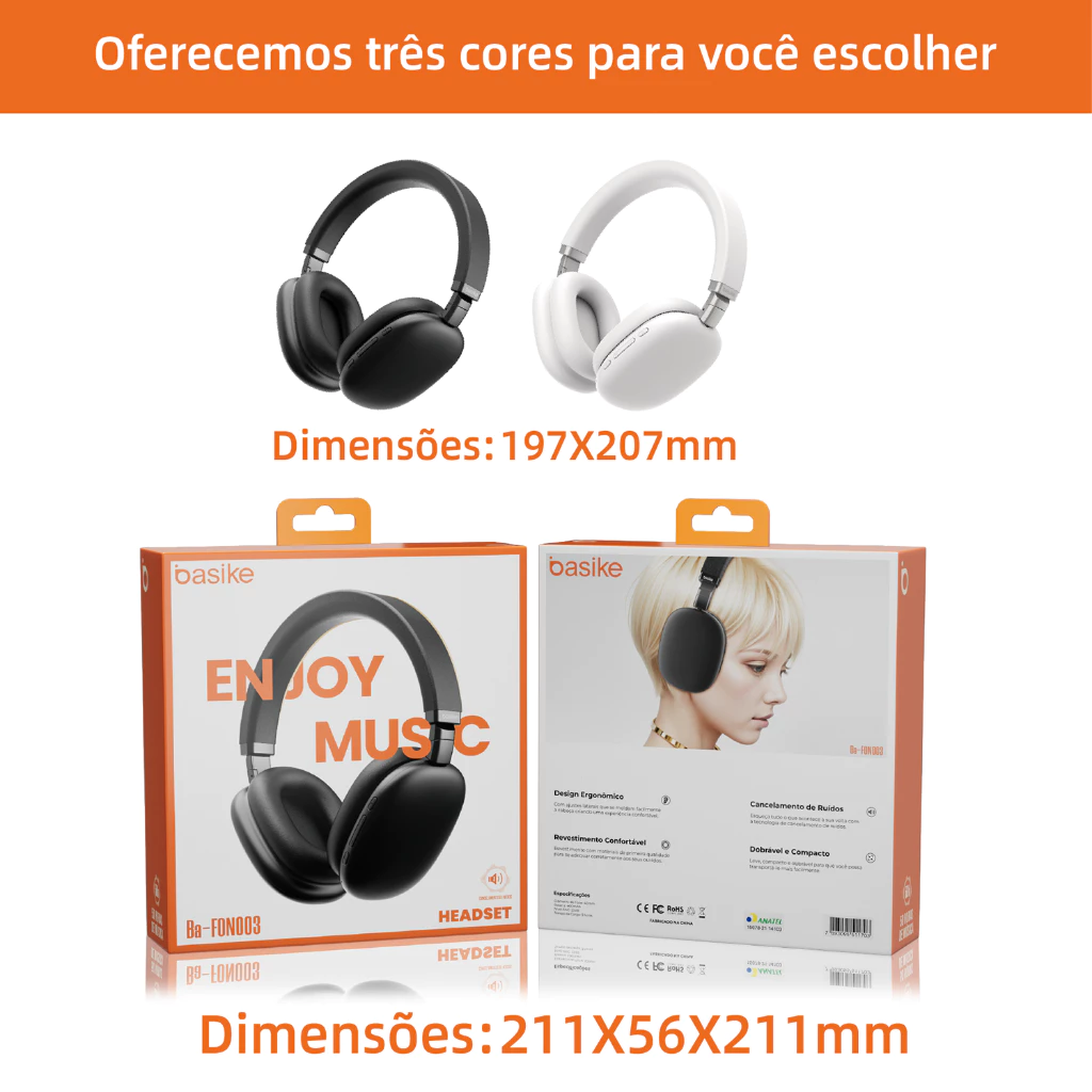 Basike Ba-FON003 conforto almofadas macias orelhas