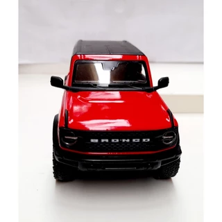 Miniatura Ford Bronco Vermelho 1/34 Kinsmart Metal e Fricção
