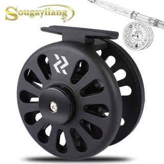 Carretel de pesca com mosca Sougayilang ABS Corpo de plástico rígido Carretel de mosca ultra suave e ultr