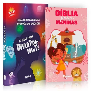 Kit Devocional | 40 Dias Com Divertidamente + Bíblia da Menina | Explorando a Fé Através das Emoções