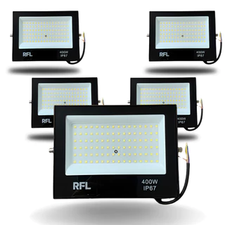 Kit 5 Ou 3 Und Refletor Holofote Led 400W Branco Frio 6500K IP67 Iluminação Pontente Area Externa