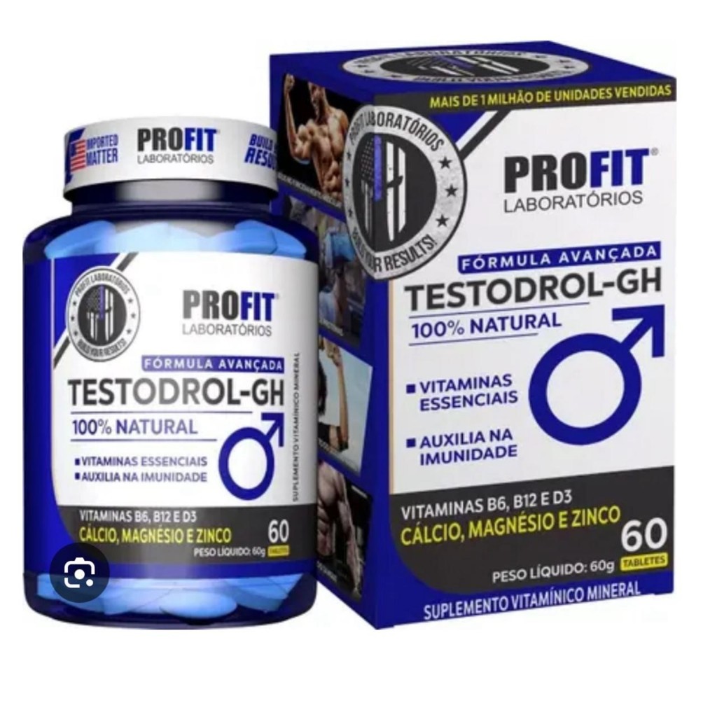 Testodrol ProFit Mais energia e disposição cálcio zinco magnésio