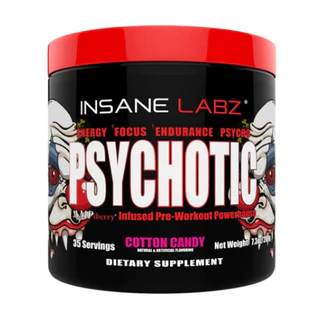 Insane Labz Pré Treino Psychotic Cotton Candy 35 Doses - Importado EUA Pronta Entrega USA