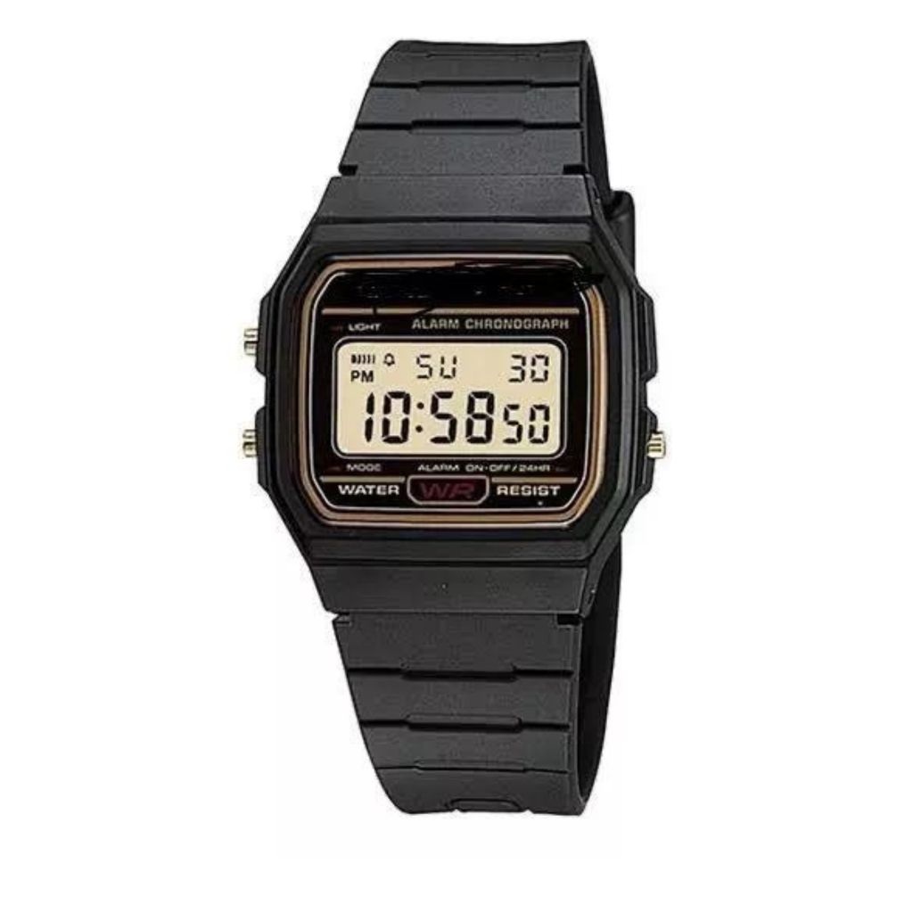 Relógio Casual Preto Retro Masculino e Feminino Digital Led Eletronic WR Qualidade