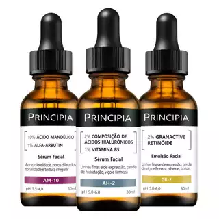 Kit 3 Séruns Principia Mandélico + Hialurônicos + Retinóide em Oferta na Shopee