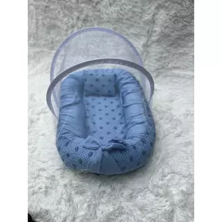 ninho com mosquiteiro menino menina estampas variadas em Oferta na Shopee
