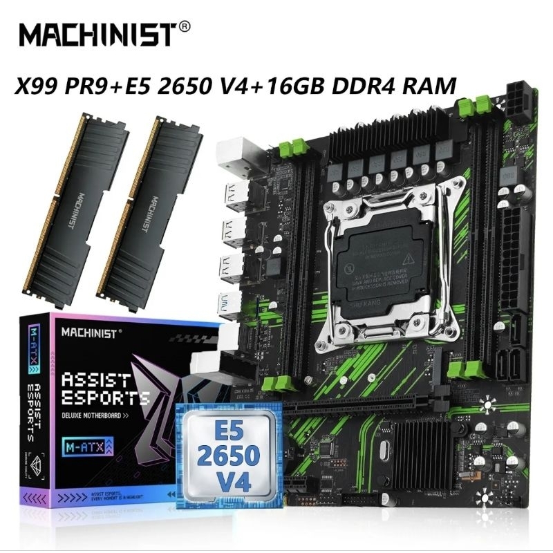 kits Xeon CPU E5-2640 V3, E5-2650 V3, E5-2650 V4 16GB RAM DDR4