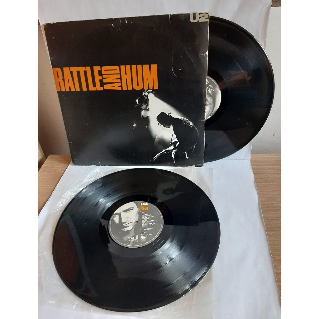 Record Storage Crate & U2 Rattle And Hum - Vinyl Album Bundle