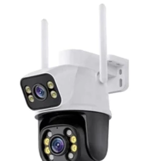 CÂMERA EXTERNA PTZ WI-FI DUAL LENTE FULL HD COM ÁUDIO APP YOOSEE