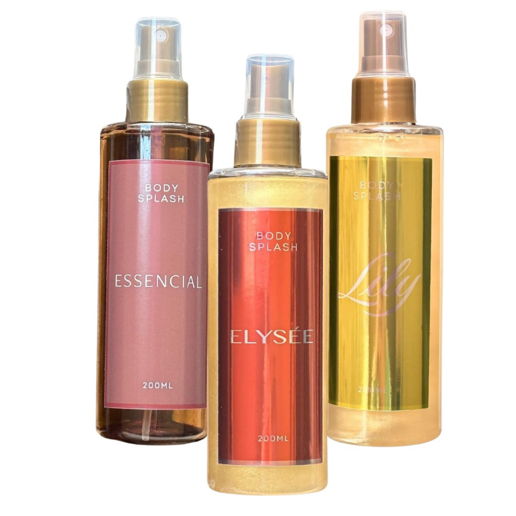 Kit 3 Body Splash Feminino Lily, Essencial e Elysèe | Shopee Brasil