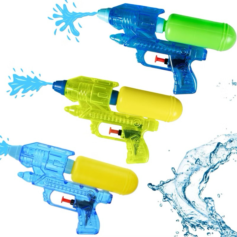 Kit 3 Lança Água Brinquedo Piscina Verão Com Pressão e Reservatório