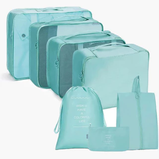 Kit Organizadores de Bagagem 7 Peças para Roupas e Viagem em Oferta na Shopee