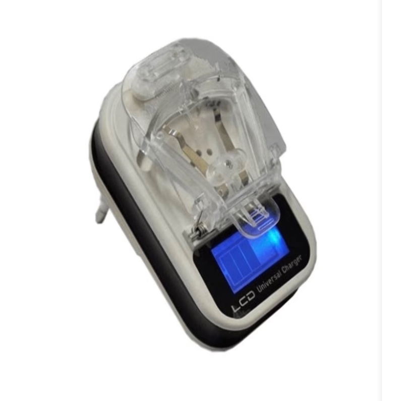 Carregador Universal De Bateria Celular LCD Carga Externa USB | Shopee ...