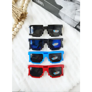 óculos com proteção UV infantil verão de sol para crianças masculino menino estiloso blogueirinho minecraft