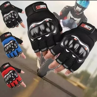 Luvas de Segurança Meio/NORMAL Dedo Para Motociclistas e Ciclistas Anti-impacto