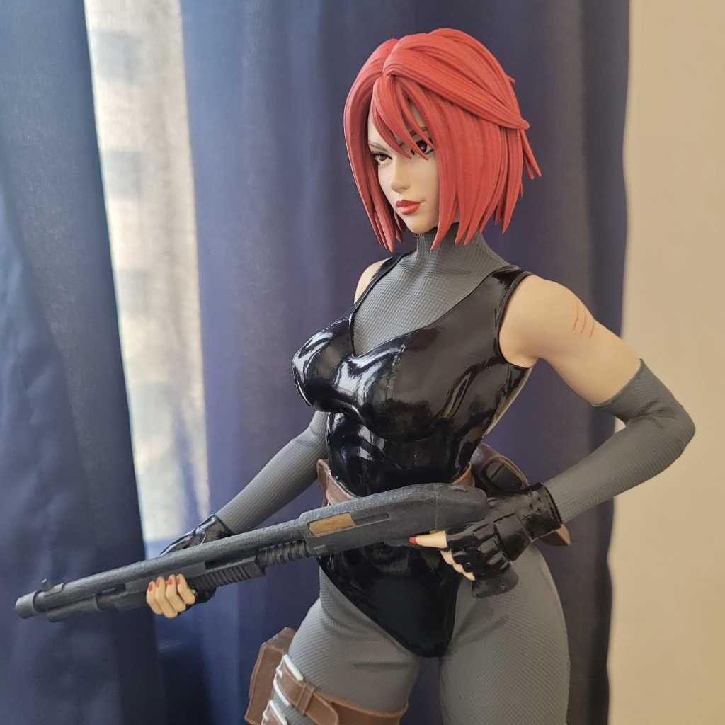 Estátua Regina Dino Crisis- Escultura 3D