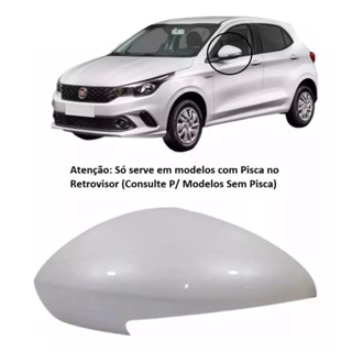 Capa Retrovisor C Furo Fiat Argo Cronos Branco Branchisa Lado Esquerdo Shopee Brasil