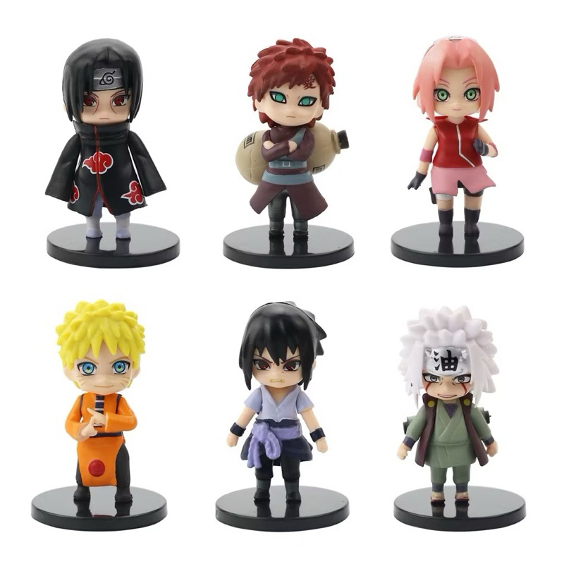 12 Pçs/Conjunto Anime Naruto Shippuden Figura De Ação Boneca