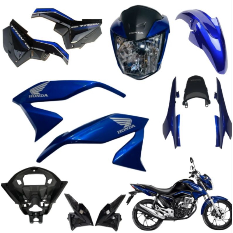 Kit Carenagem completa Titan 160 2024 | Shopee Brasil