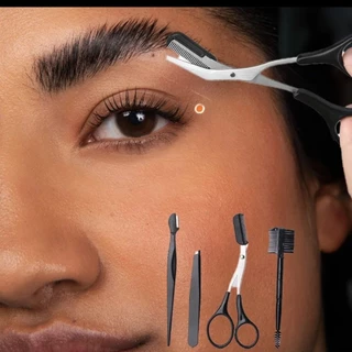 Kit de Ferramentas de Sobrancelha Profissional de 11 Peças