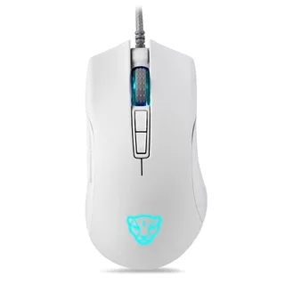 Mouse Gamer Motospeed V70 Essential, RGB, 12400DPI, 7 Botoes, Branco