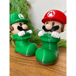 Super Mario na botinha, decoração super Mario e Luigi