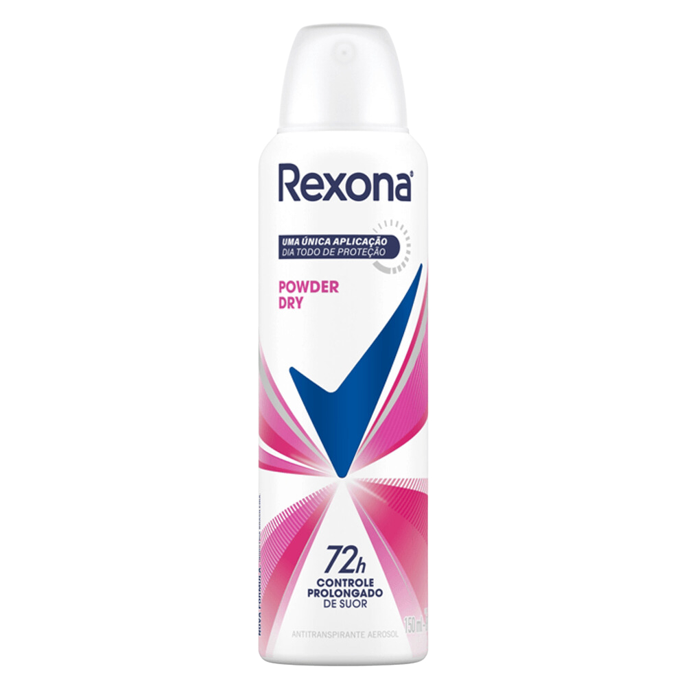 Desodorante Rexona Powder Dry Feminino 150ml | Aerosol Jato Seco ...
