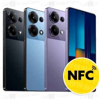 Celular Xiaomi Poco M6 Pro 4G NFC Dual SIM Tela 6.67" AMOLED 8GB + 256GB / 12GB + 512GB Nota fiscal