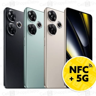 Celular Xiaomi Poco F6 5G NFC 6.67" AMOLED 120Hz Carregador 90W 8GB + 256GB 12GB RAM + 512GB Global