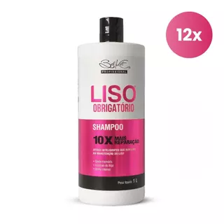 Kit 12 Shampoo Liso Obrigatorio 1L Belkit em Oferta na Shopee