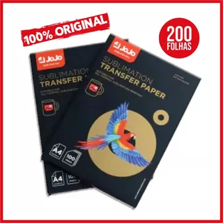 Papel Sublimatico Premium 200 Folhas Jojo A4 Fundo Rosa