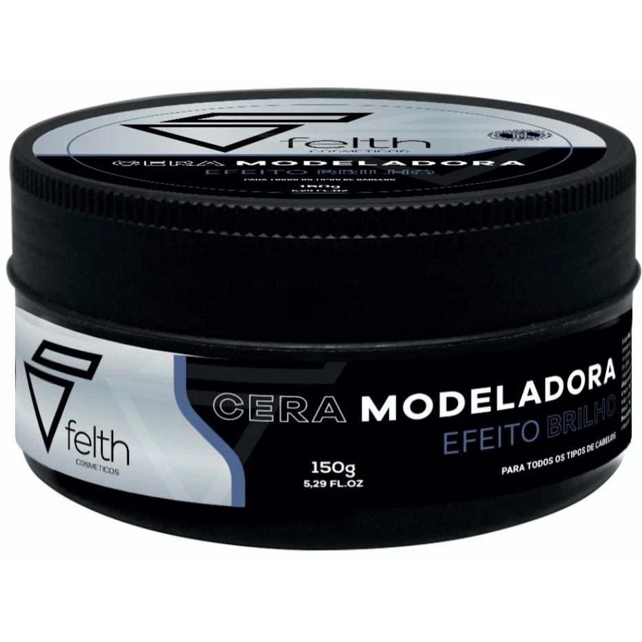 Pomada Capilar Efeito Brilho Creme Fixador Premium 150g