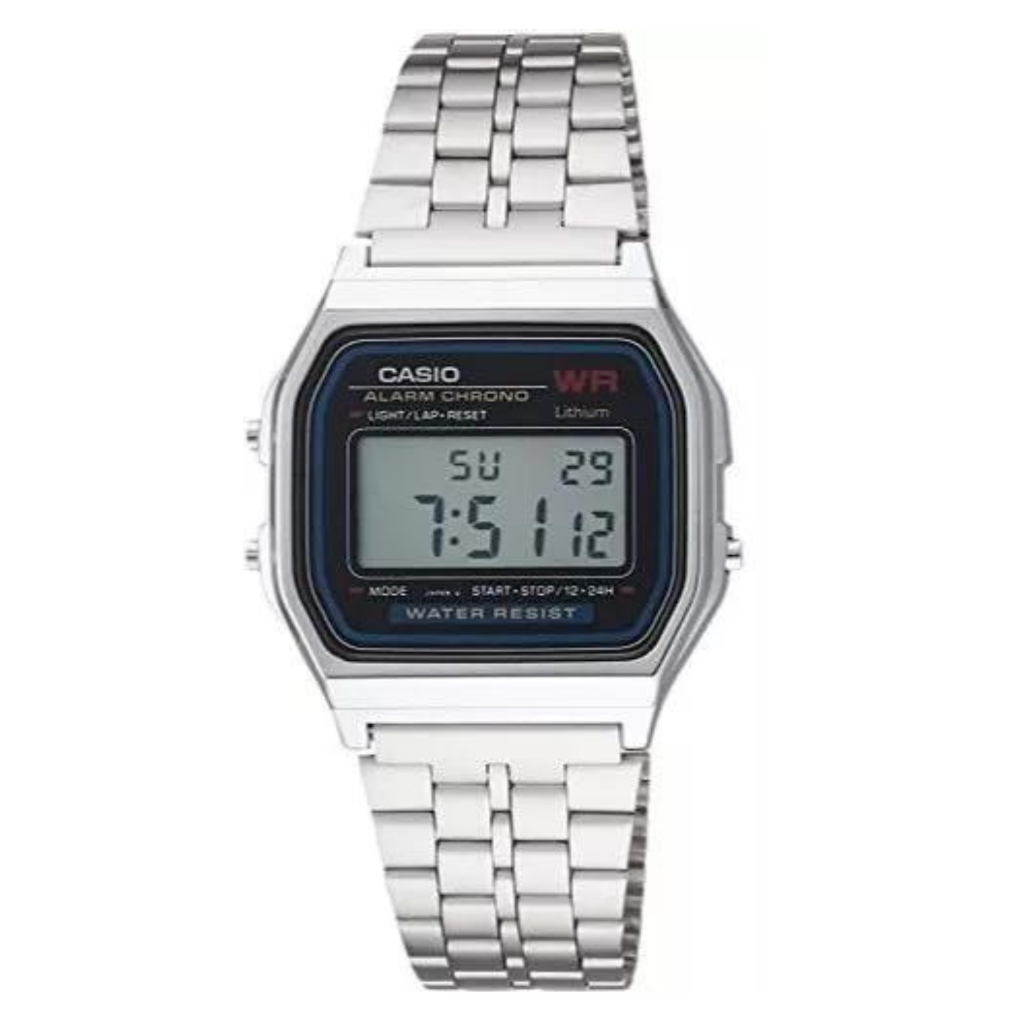 Relógio Casual Preto Retro Masculino e Feminino Digital Led Eletronic WR Qualidade