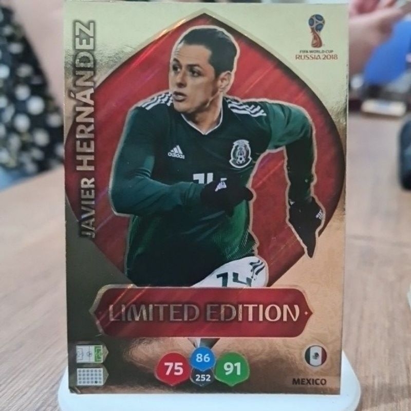 Card LIMITED EDITION JAVIER HERNÁNDEZ MÉXICO, Panini Adrenalyn XL