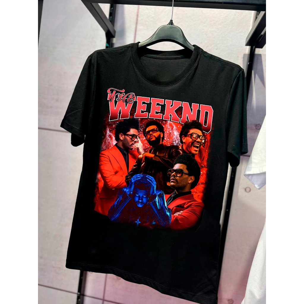Camiseta Básica Algodão Unissex The Weeknd Cantor De Sucesso Moda Oferta