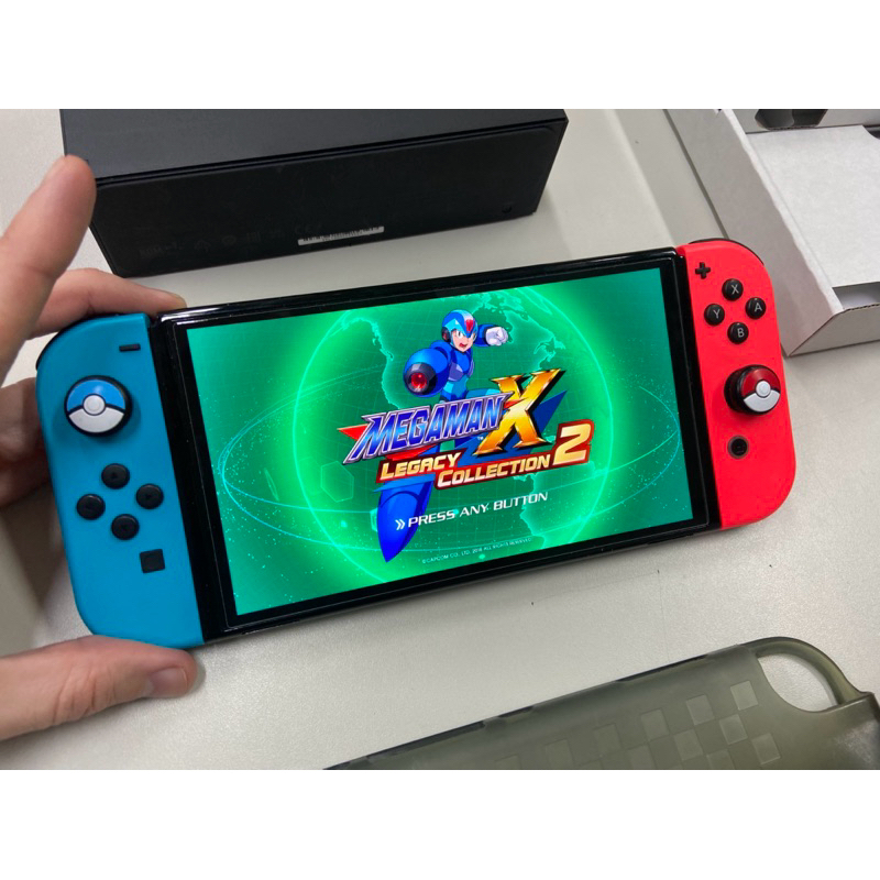 Nintendo Switch OLED Na Caixa com Jogo e Acessórios | Shopee Brasil