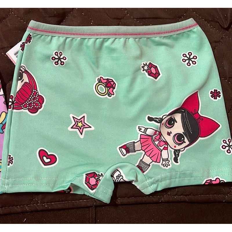 Kit com 5 Calcinhas Infantil Boxe Shortinho Estampadas
