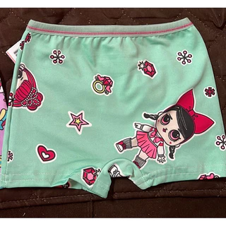 Kit com 5 Calcinhas Infantil Boxe Shortinho Estampadas