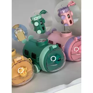 Garrafa Garrafinha Infantil Copo Canudo Silicone Dia Das Crianças Fomato de Submarino Menino Menina