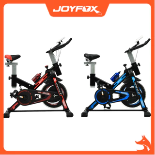 Bicicleta Ergométrica Para Spinning Mecanica 13kg Joyfox Fitness Cor Preto/vermelho