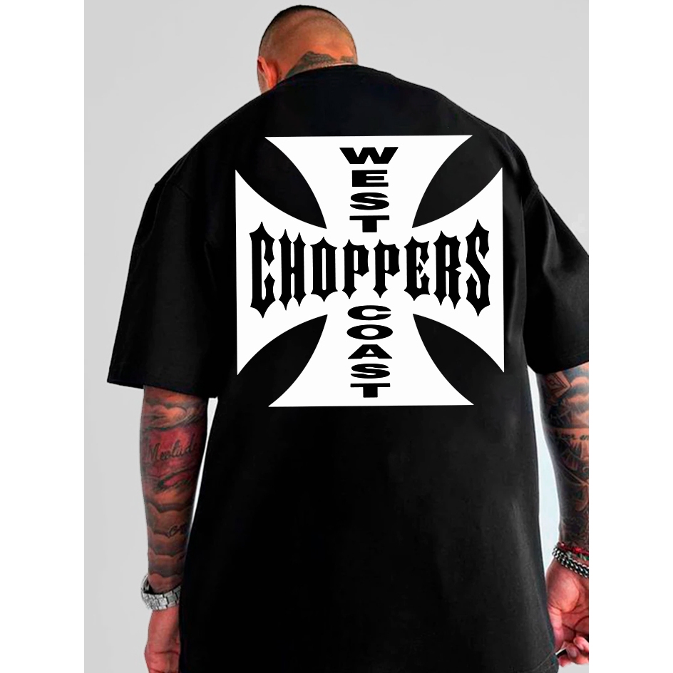 Camiseta West Coast Choppers Paul Walker - Camisa Unissex Oversized Blusa Larga