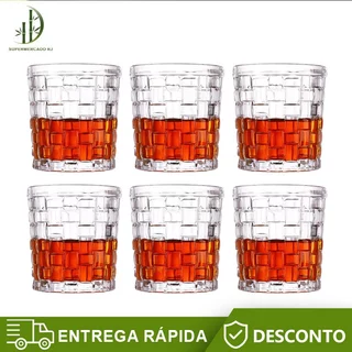 Jogo 4 Copos de Whisky Strauss Transparente