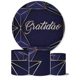 Trio Capas Cilindros + Painel Tema Gratidão Veste Fácil