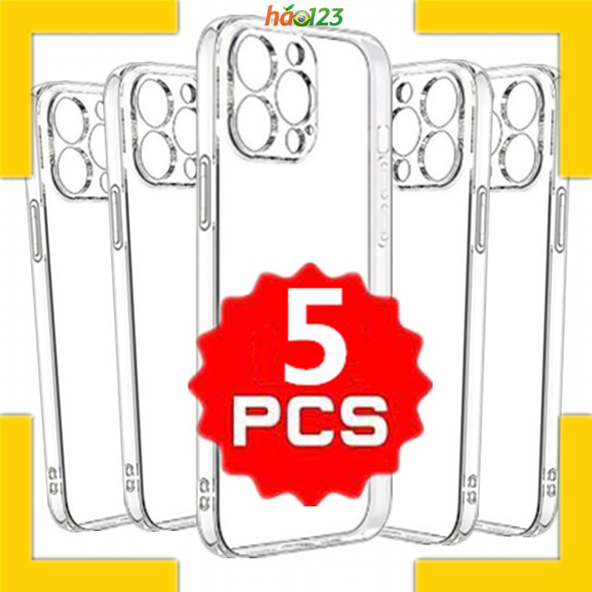 KIT 5 Capa Capinha Tpu Anti Impacto Transparente Para IPhone 7 8 XS XR 11 12 13 14 15 16 Pronto Entrega