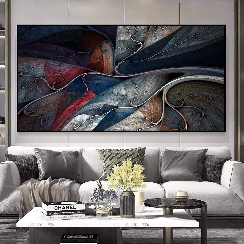  Quadro Decorativo 110x80cm Explosão Caleidoscópica Inspiração Única Casa Sala Quarto Decoração De Parede Grande