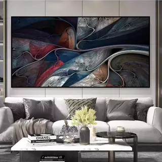  Quadro Decorativo 110x80cm Explosão Caleidoscópica Inspiração Única Casa Sala Quarto Decoração De Parede Grande
