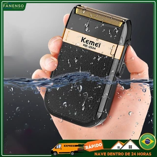 Maquina Barbeador Acabamento Kemei Classic Shaver Km 2024 Bivolt Recarregável