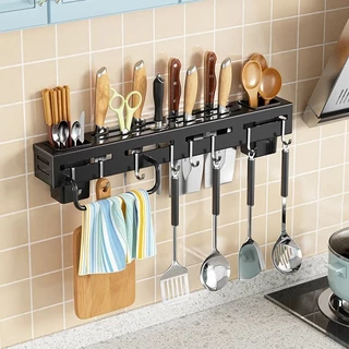 Suporte Para Armazenamento De Facas Ganchos Talheres Utensílios De Cozinha De Ferro